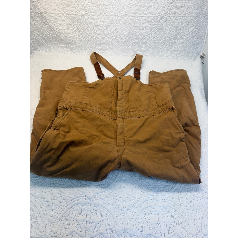 Walls Blizzard-Pruf Insulated Bib Overalls Brown Duck XL Tall Made in USA